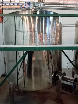 Tanque misturador em inox Zegla 5.000 litros