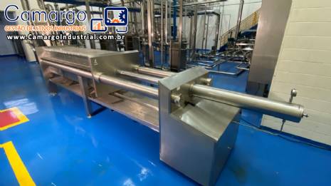 Filtro prensa em a�o inox 316 70 placas hidr�ulico Strassburger Filter