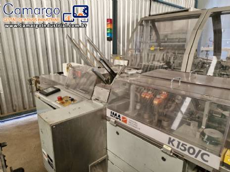 Encartuchadeira horizontal para frascos pl�sticos vidros com bula IMA