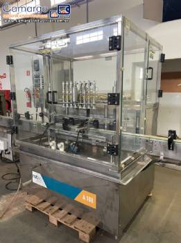 Envasadora volum�trica linear com 8 bicos IMSB Rotac