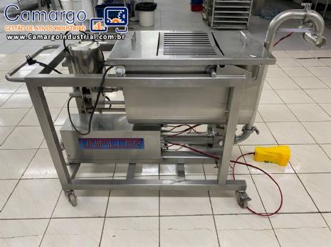 Dosadora dosador com misturador homogeneizador em inox Unifiller para l�quidos cremosos com peda�os