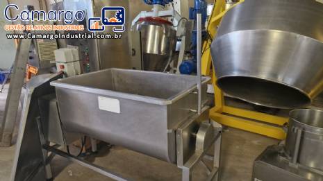Misturador homogeneizador de p�s carnes inox Seleto 210 litros