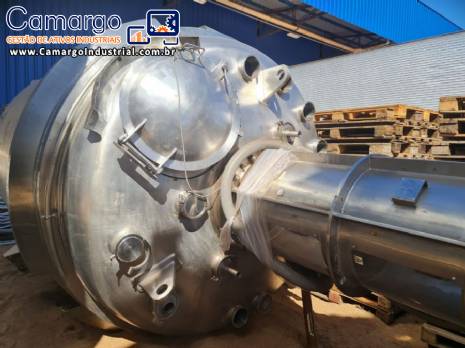 Reator de press�o inox 316 L 10 toneladas