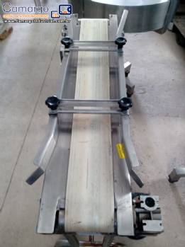 Esteira em a�o inox com 1 metro