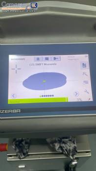 Detector de metal e checadora de peso Bizerba