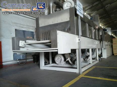 M�quina industrial para lavar pe�as / caixas pl�sticas Zirtec Proceco - Nova sem uso