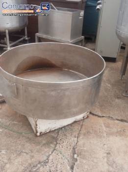 Carrinho tacho em a�o inox
